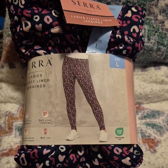 Serra Pants - Serra Ladies Fleece Lined Patterned Leggings